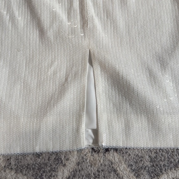 J. Crew Collection White Sequin Midi Skirt - Picture 8 of 9